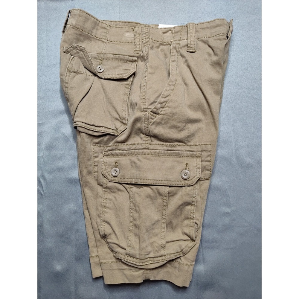 Arizona Jeans Mens 28 Classic Fit Otter Brown Flex 10" Cargo Shorts NEW - Picture 3 of 10